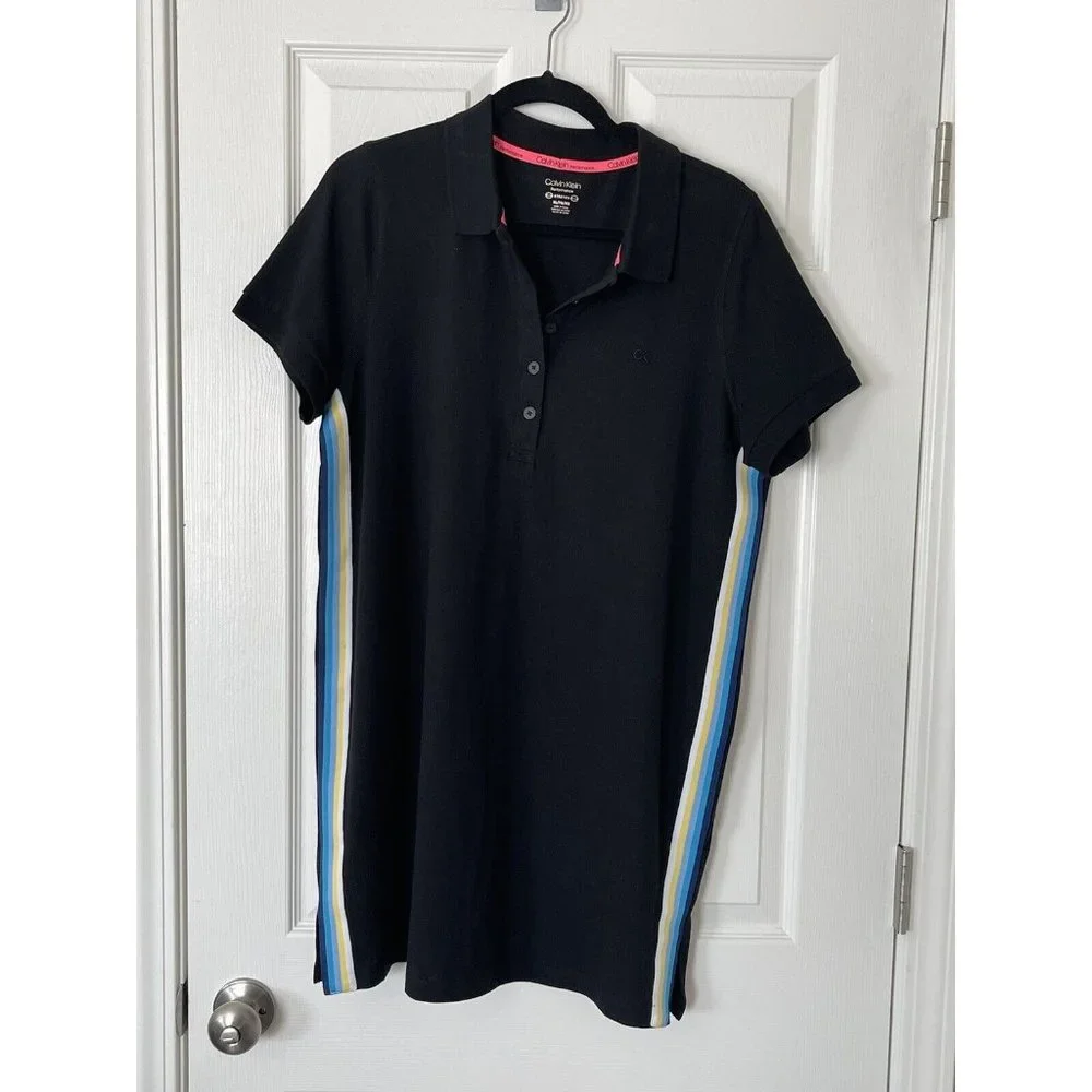 NWT Calvin Klein Performance Black Stretch Dress - XL - Picture 1 of 4